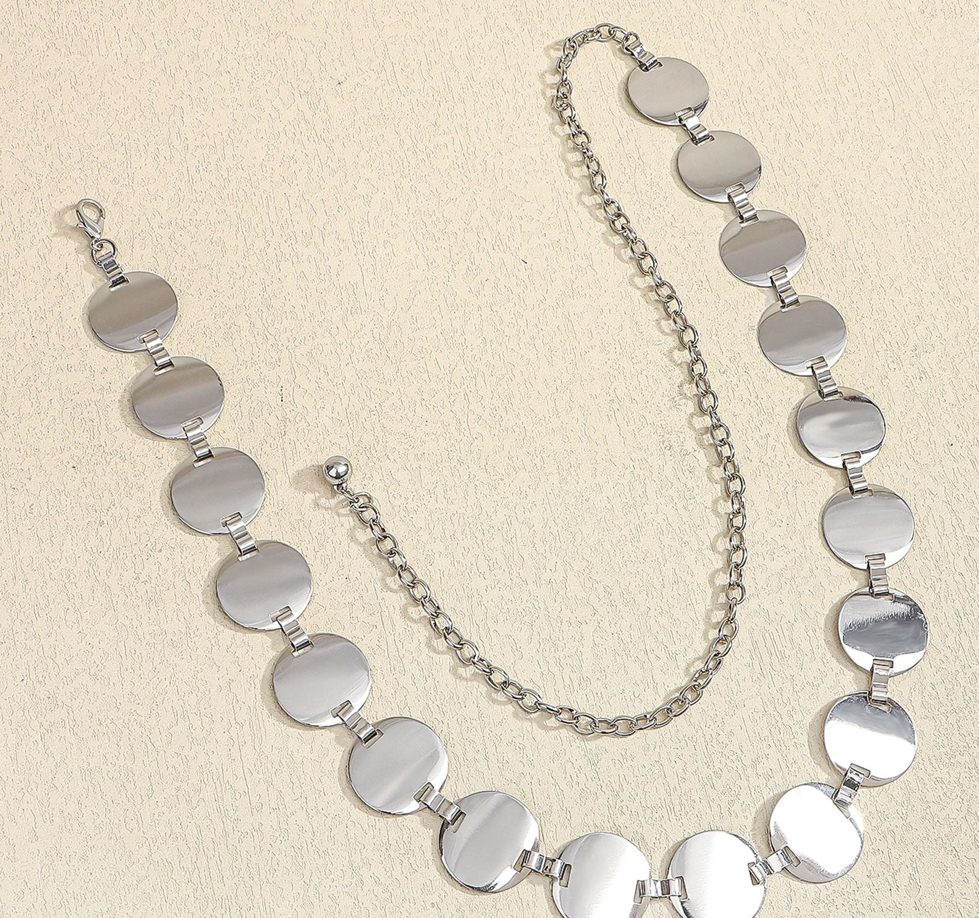 Gold & Silver Punk Waist Chain with Skirt & Pants Accent – Women’s Ethnic Style Belt Jewelry