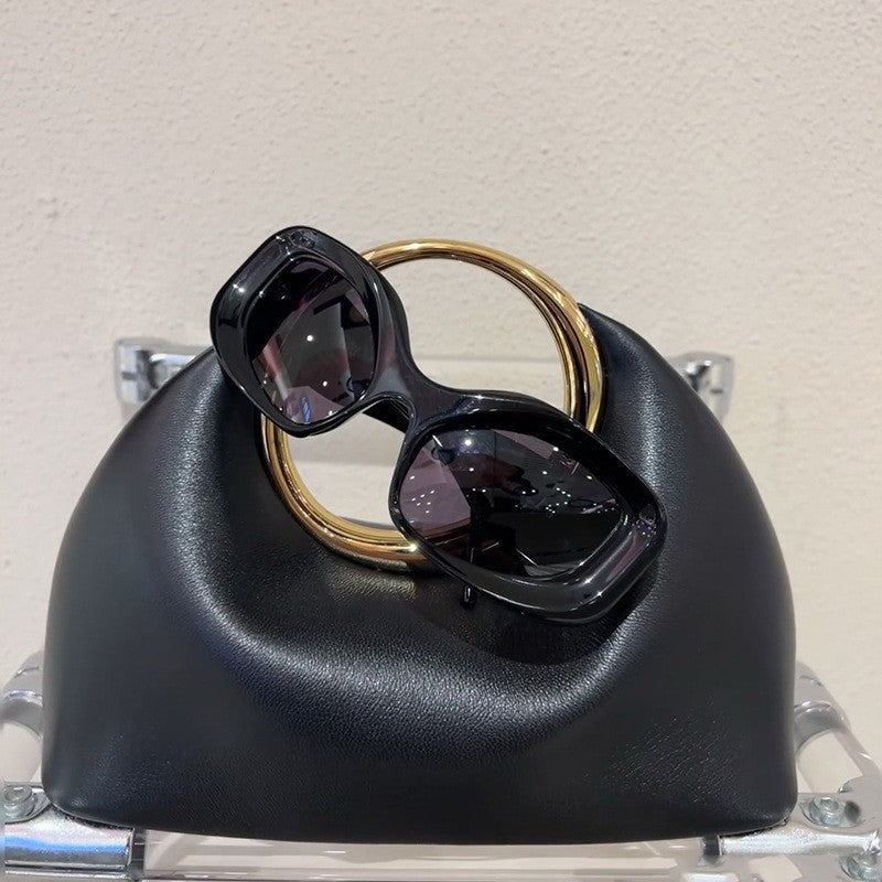 Premium Soft Leather Handbag – Ring Handle Design