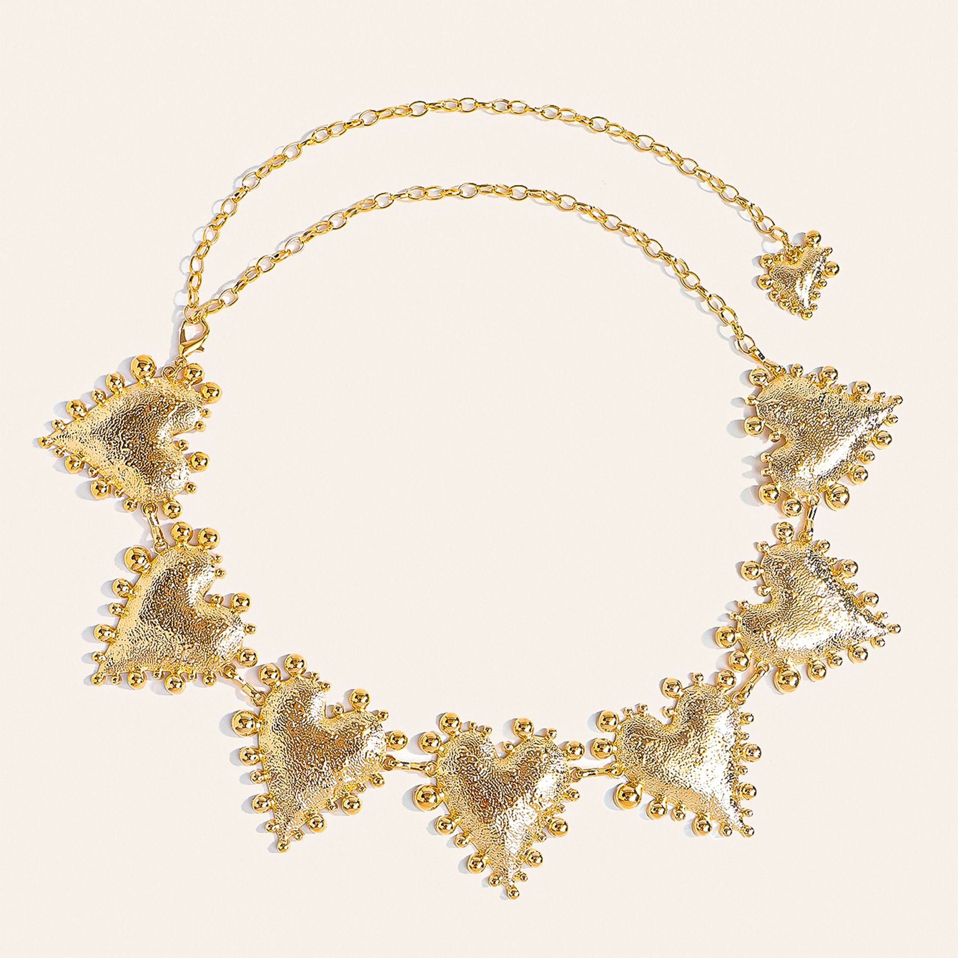 Retro Women’s Waist Chain with Heart Design – Fashion Dress Accessory